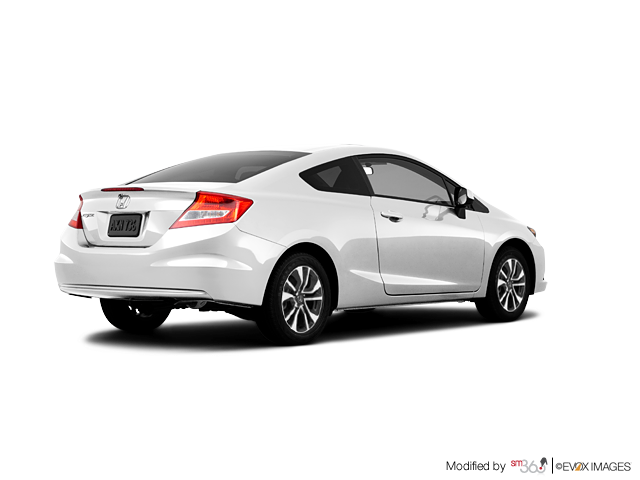 2013 Honda civic coupe ex white #4