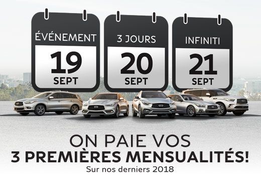 L’ÉVÉNEMENT 3 JOURS INFINITI