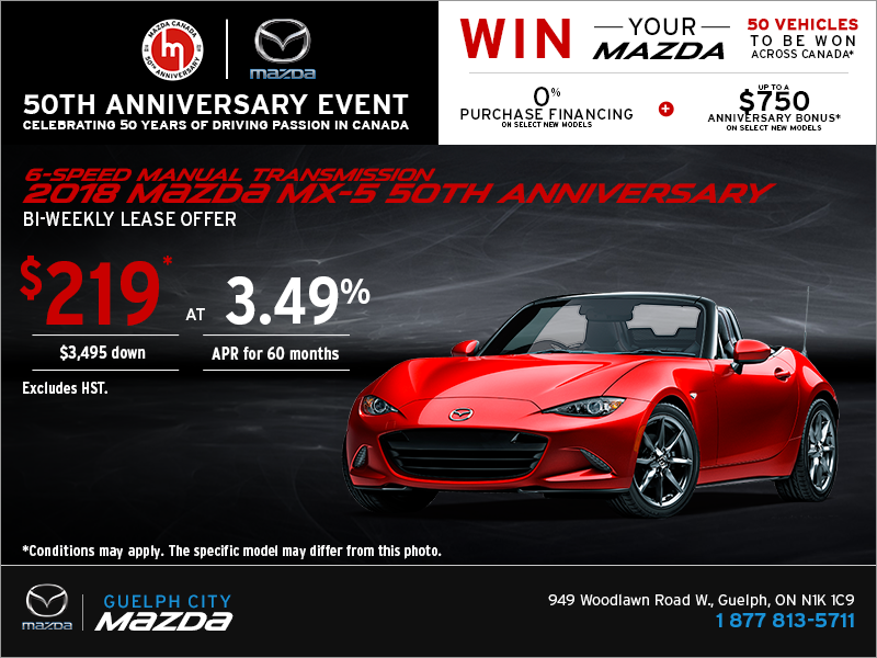Get the 2018 Mazda MX-5 Today!