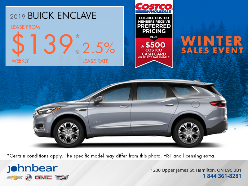 Lease the 2019 Buick Enclave John Bear Hamilton