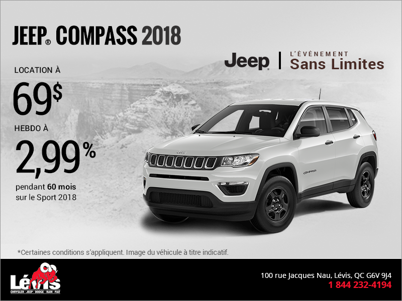 Conduisez un Jeep Compass 2018