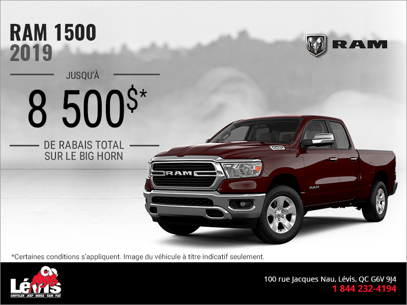 Procurez-vous le RAM 1500 2019