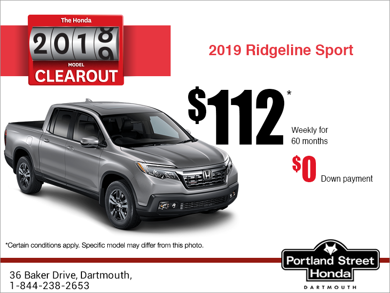 Lease the 2019 Honda Ridgeline