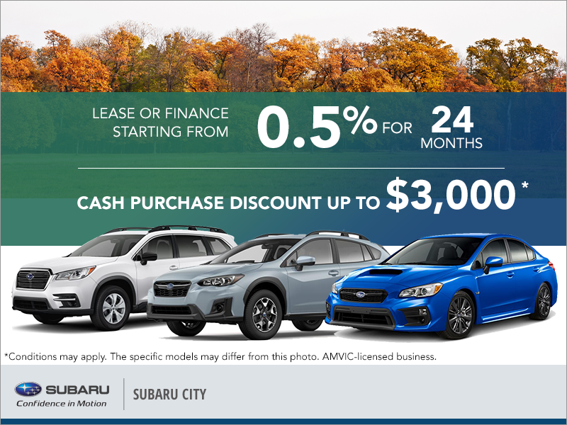 Subaru's Monthly Sales Event! Subaru City Promotion in Edmonton