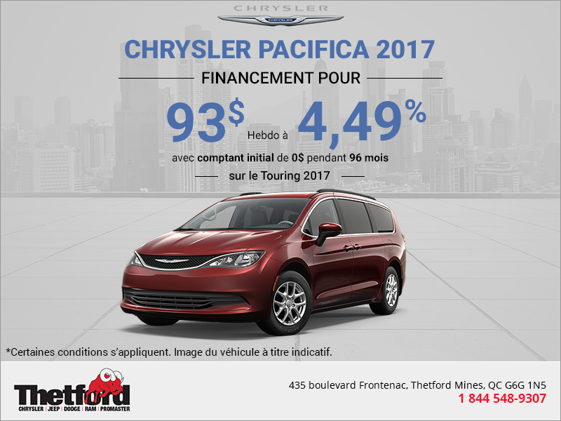 Financez la Chrysler Pacifica 2017