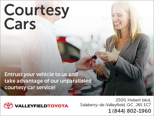 Courtesy Cars at Valleyfield Toyota Courtesy Cars at Valleyfield Toyota