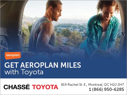 Get Aeroplan Miles with Toyota Get Aeroplan Miles with Toyota