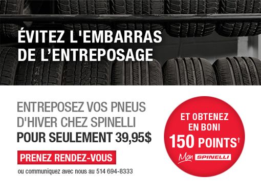 Entreposage de pneus chez Spinelli