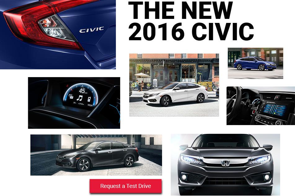 The new 2016 Civic at Bruce Honda