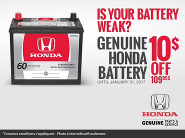 Honda coupons battery