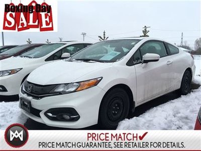 2015 Honda Civic Coupe EX-LEATHER,SUNROOF,HEATED SEATS,ALLOYS DONT LET THE SNOW FOOL YOU ,SOME WINTER TIRES AND THIS BABY WILL RIDE JUST FINE..