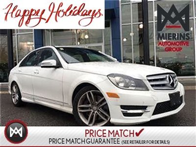 2013 Mercedes-Benz C300 AWD, PARKTRONIC, HEATED SEATS, SUNROOF! * 150 points inspection by a Mercedes-Benz Certified Technician * Interest Rates Starti