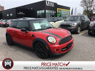 2012 MINI Cooper Classic LOCAL TRADE RED ON BLACK LOADED SUNROOF LEATHERETTE 6SPD MANUAL FUN
