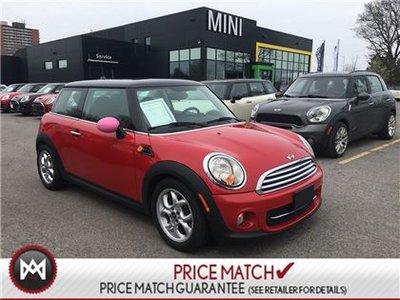 2013 MINI Cooper CHILI RED ON BLACK LEATHERETTE SUNROOF 6SPEED MANUAL!!!