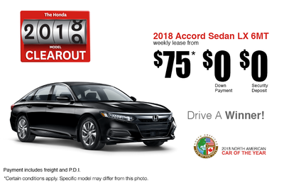 Lease the 2018 Honda Accord Sedan!