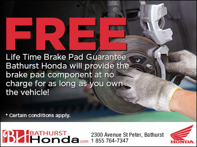 Free Lifetime Brake Pad Guarantee