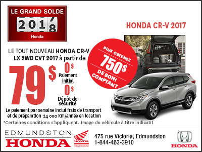 Obtenez le nouveau Honda CR-V 2017!