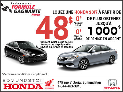 L'événement Formule Gagnante de Honda!