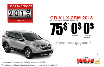 Louez le Honda CR-V 2018!