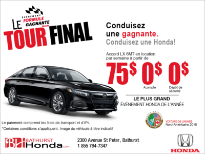 Louez la Honda Accord Berline 2018!