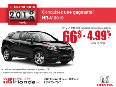 Louez le Honda HR-V 2019!