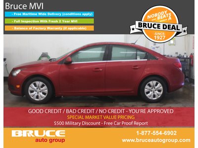 2012 Chevrolet Cruze LT 1.4L 4 CYL TURBOCHARGED AUTOMATIC FWD 4D SEDAN | Bruce Hyundai