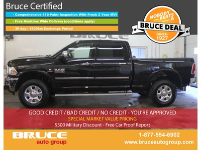 2017 Dodge RAM 2500 LARAMIE 6.7L 6 CYL T/DIESEL AUTOMATIC 4X4 CREW CAB | Bruce Hyundai