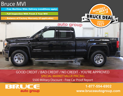 2015 GMC Sierra 1500 WT 4.3L 8 CYL AUTOMATIC 4X4 EXTENDED CAB