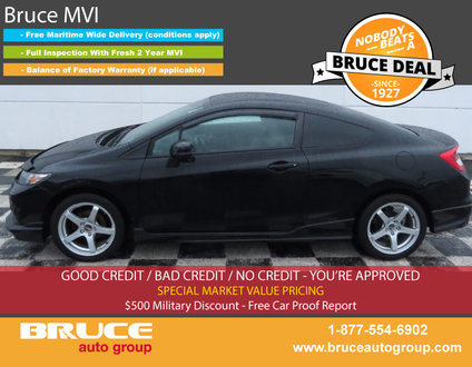 2013 Honda Civic LX 1.8L 4 CYL I-VTEC 5 SPD MANUAL FWD 2D COUPE