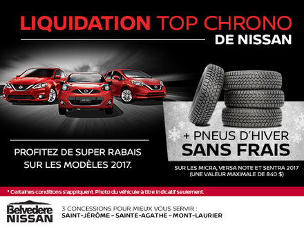 Liquidation Top Chrono de Nissan