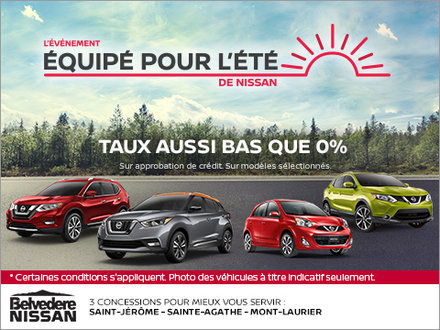 L'événement équipé pour l'été de Nissan
