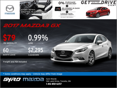 The 2017 Mazda3 GX: Get it Today!