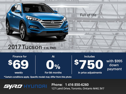 Save Big on the 2017 Hyundai Tucson in Toronto