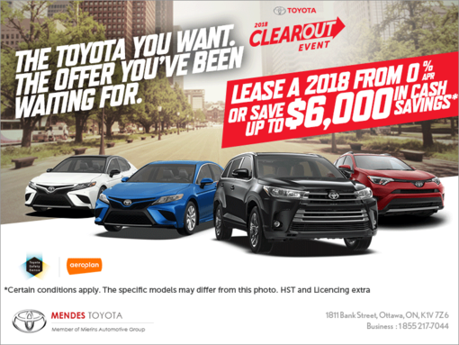 Toyota 2018 monthly event!