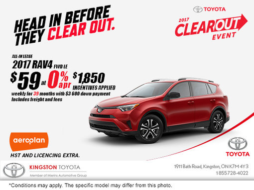 Save on the All-New 2017 Toyota RAV4!