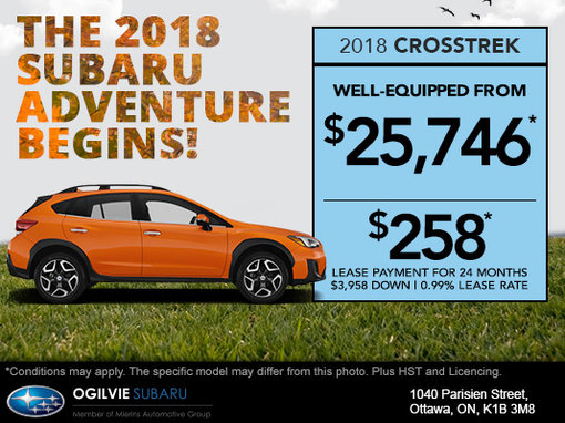 Get the 2018 Subaru Crosstrek