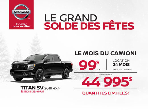 Derniers TITAN SV 2018 ÉDITION MINUIT!