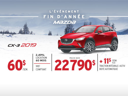 L’ÉVÉNEMENT FIN D’ANNÉE AU GROUPE BEAUCAGE MAZDA - CX-3!