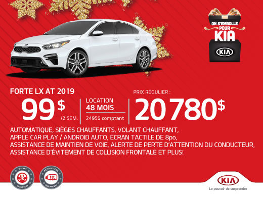 Offre clé en main sur la Forte LX 2019