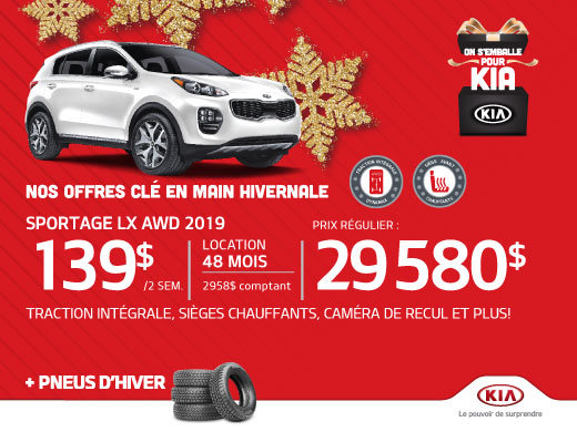 La meilleure offre sur le Sportage TRACTION INTÉGRALE 2019