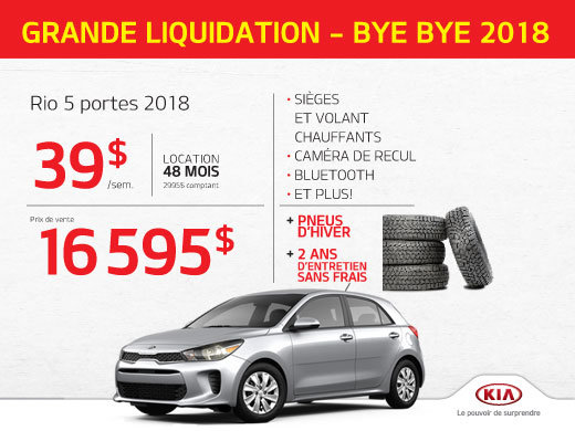 La meilleure offre sur la Rio 5 PORTES 2018