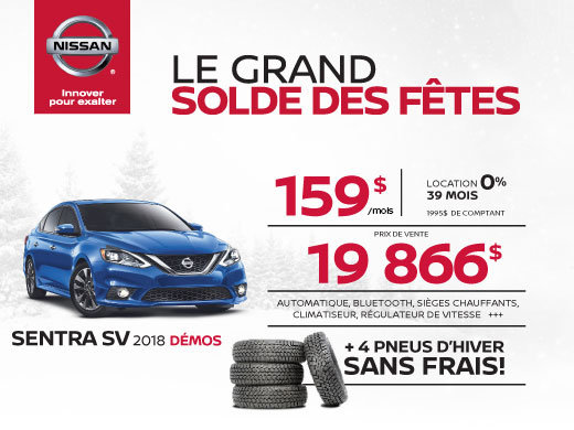 Dernières SENTRA SV 2018!