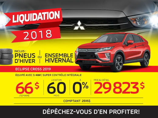 LES ECLIPSE CROSS 2019 SONT ARRIVÉS!