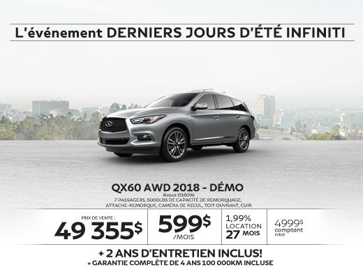 QX60 AWD 2018 Démo