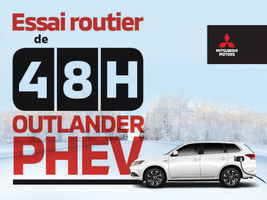 Essai routier de 48hrs - Outlander PHEV neuf!