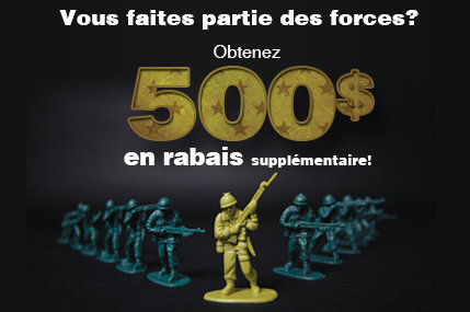 Vous faites partie des Forces Canadiennes?