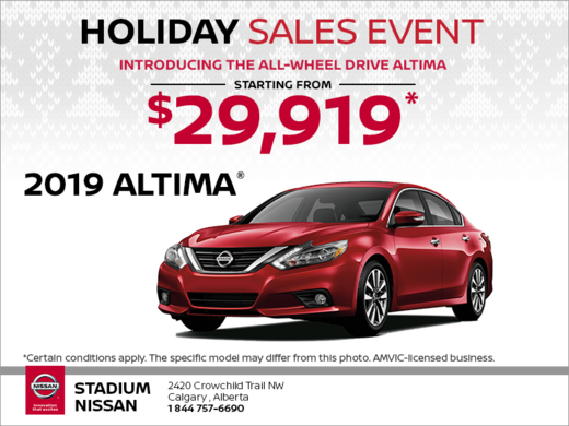 Get a brand new Nissan Altima Today!