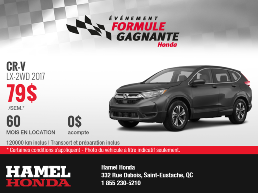 Louez la Honda CR-V 2017