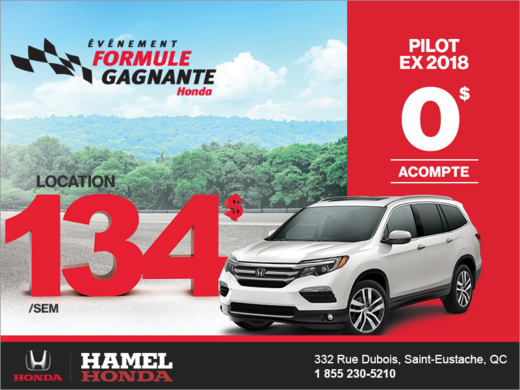Louez le Honda Pilot 2018!