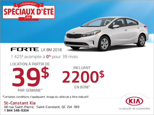 La Kia Forte 2018